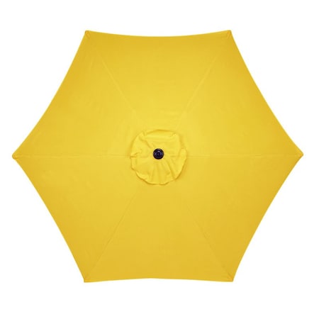 9 Ft. Tiltable Yellow Market Umbrella